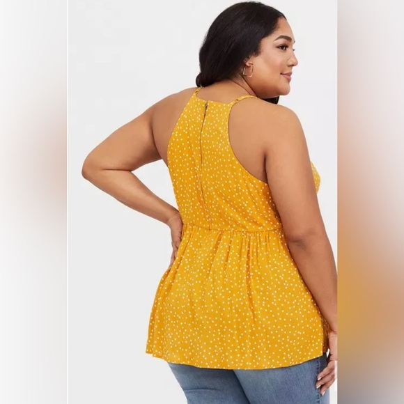 Torrid Women’s Polka Dot Babydoll Challis Sweetheart Tank size 3 - Picture 4 of 14